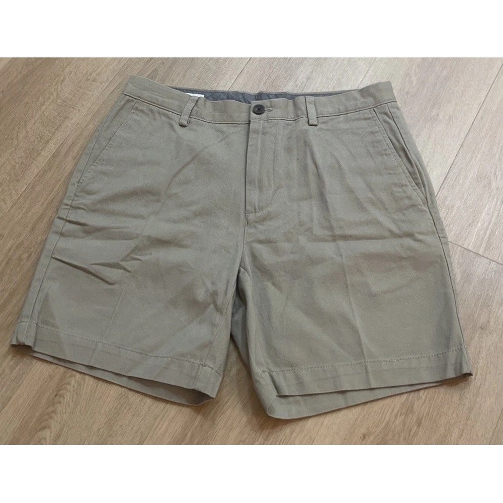 Amazon Essentials Beige Men's Size 33 Cotton Blend Casual Chino Shorts